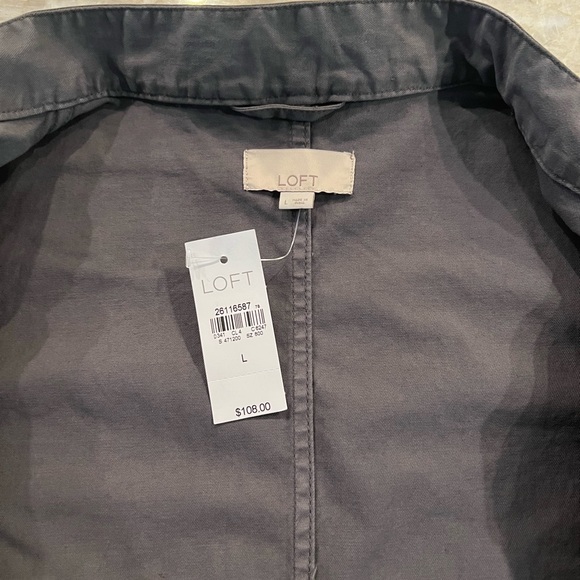 Loft grey pea coat size L - Picture 2 of 4